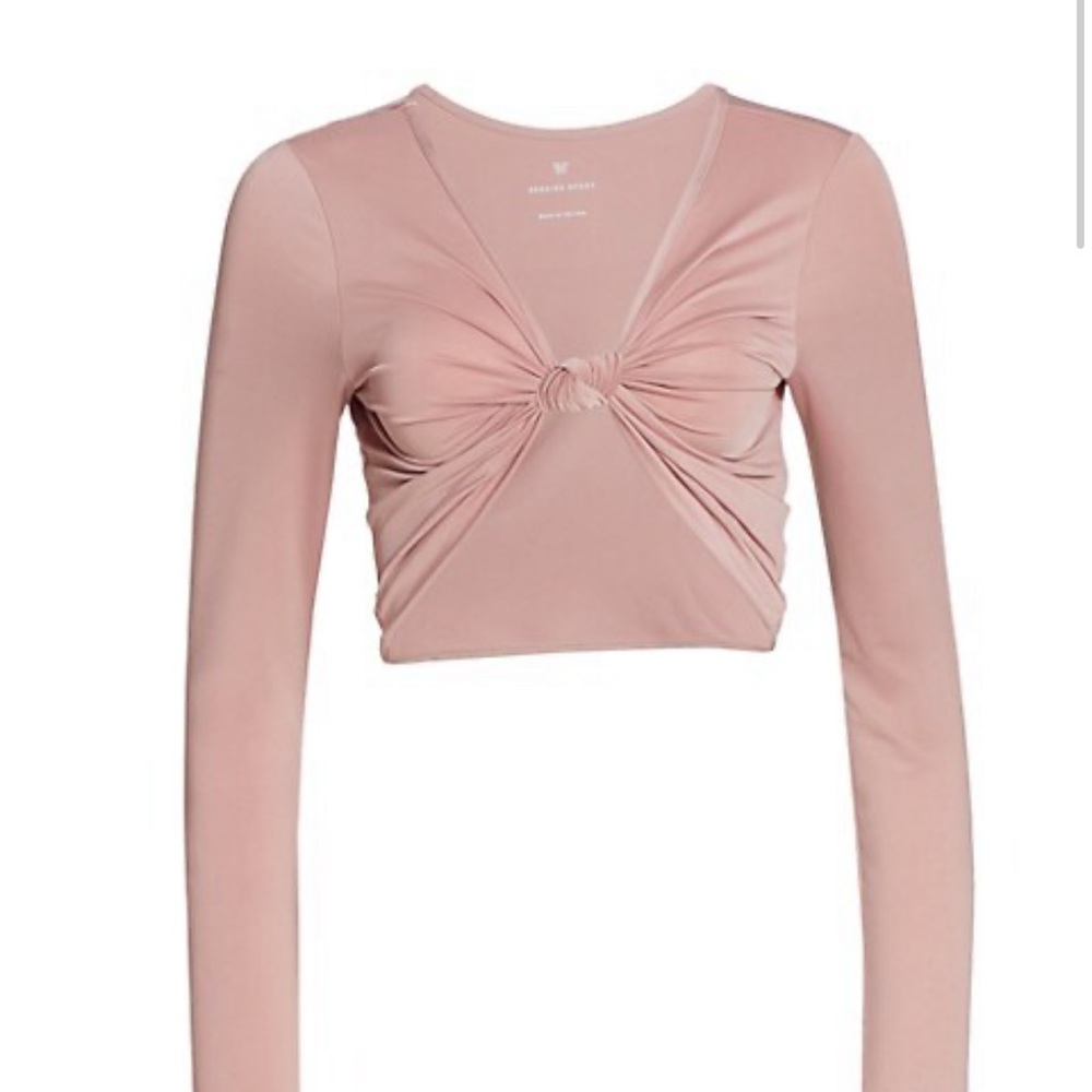 Heroine Sport Grey Knot Front Top